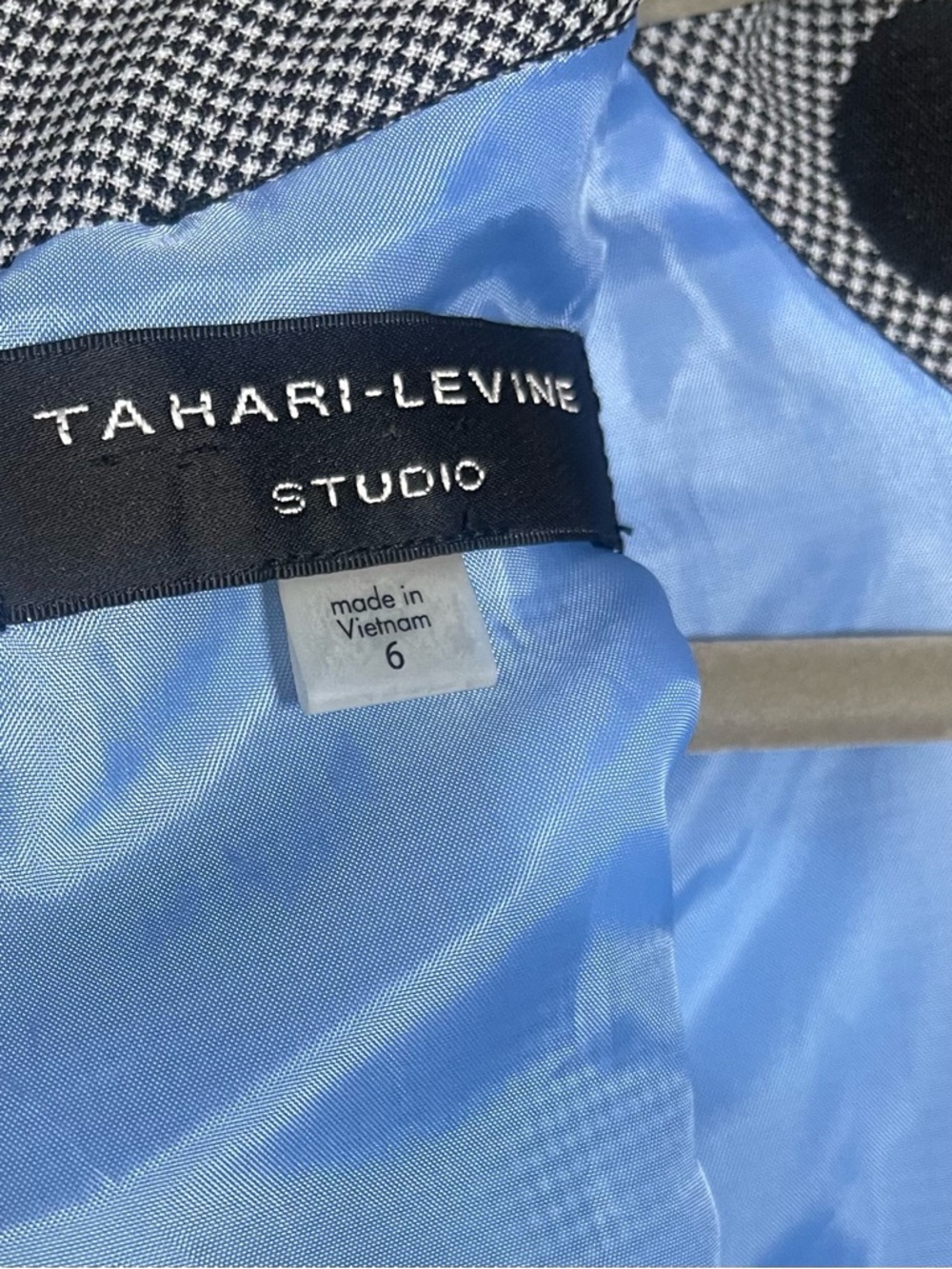 Tahari by Arthur S Levine Polka Dot Gingham Shift Dress Size 6 preppy classic - Picture 6 of 7